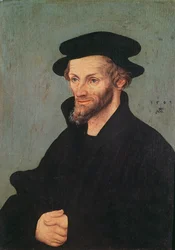 Porträt von Philipp Melanchthon (1497-1560) 1543